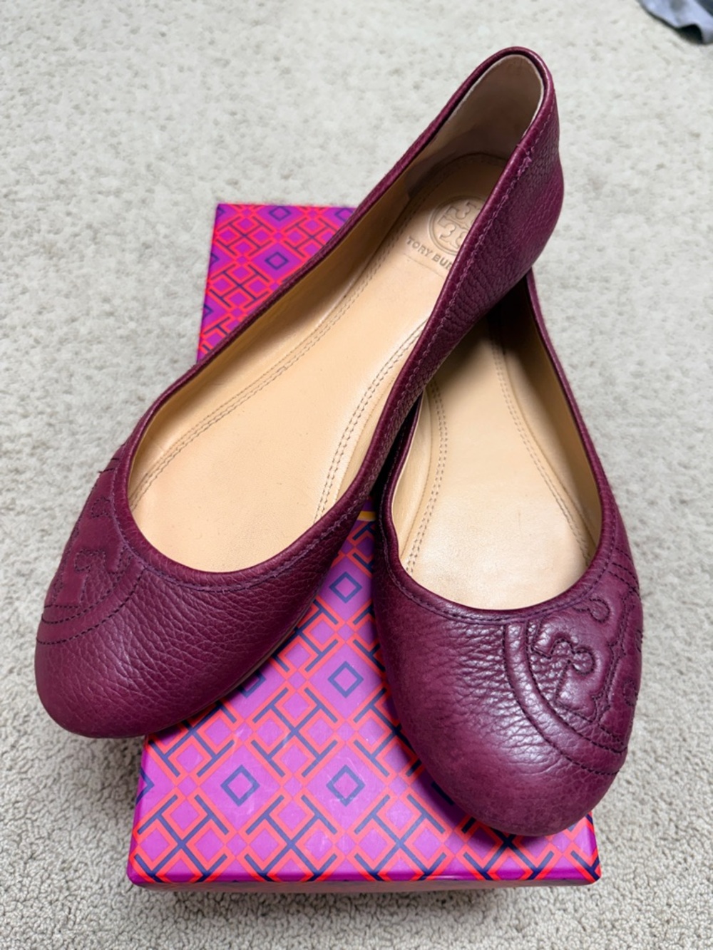 Tory Burch Leather Ballet Flats